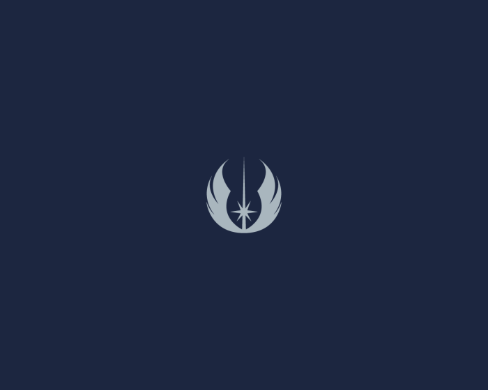 Minimalist Star Wars wallpaper: Jedi Emblem by diros on DeviantArt